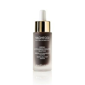 Sérum autobronceador facial Vagheggi para un bronceado natural, uniforme y sin exposición solar.
